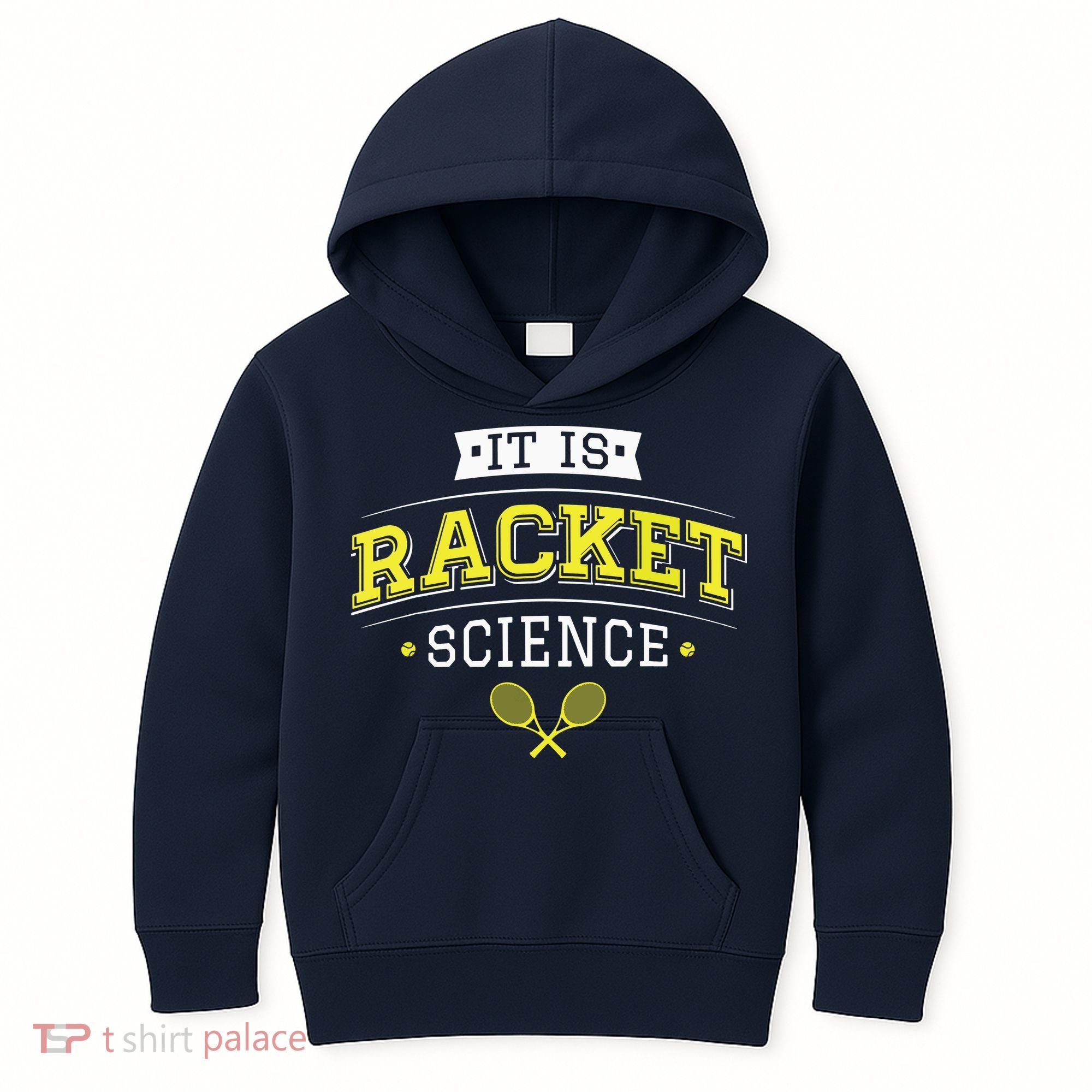 Its Racket Science Funny Tennis Lover Coach Kids Hoodie