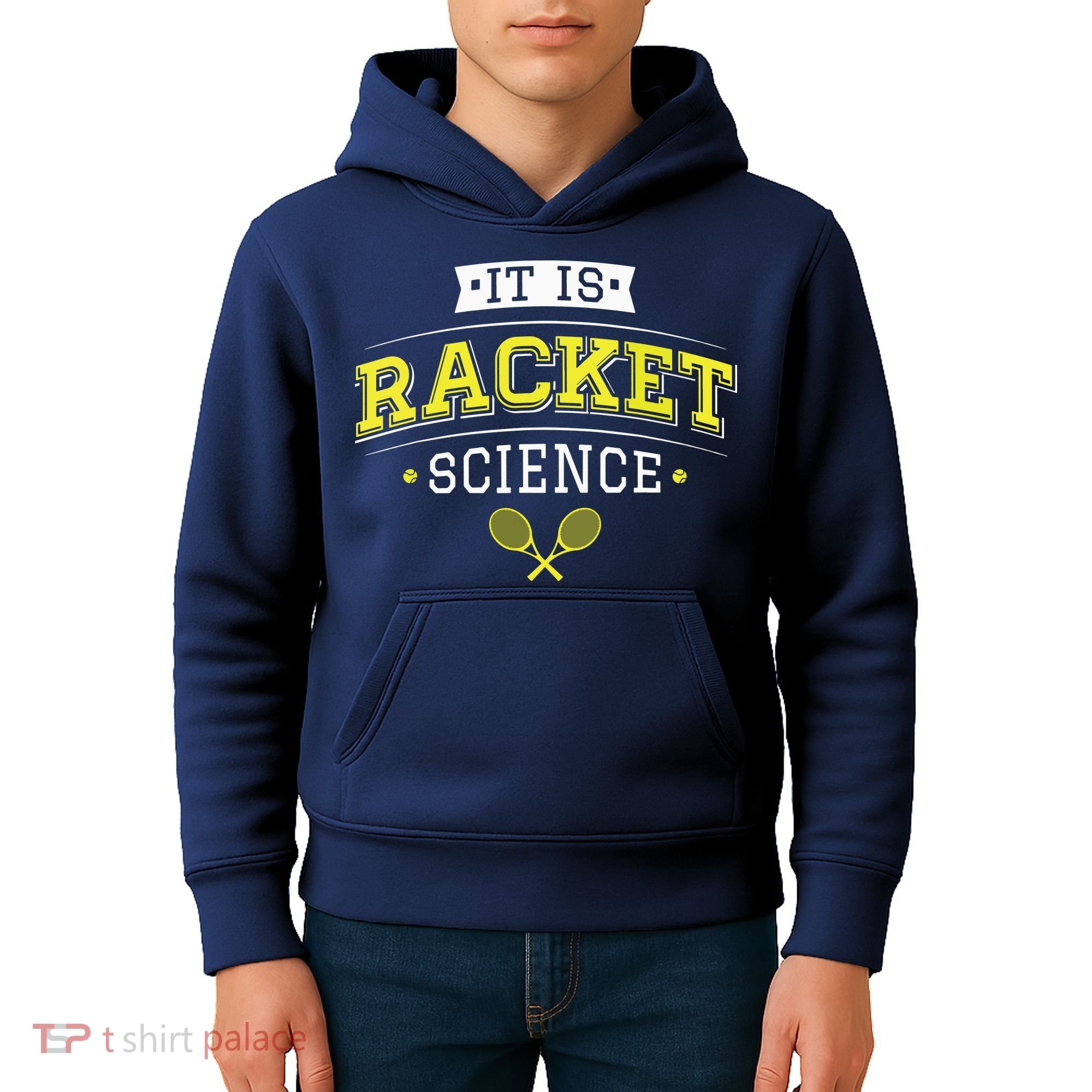 Its Racket Science Funny Tennis Lover Coach Kids Hoodie