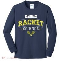 Its Racket Science Funny Tennis Lover Coach Kids Long Sleeve Shirt thumb 0