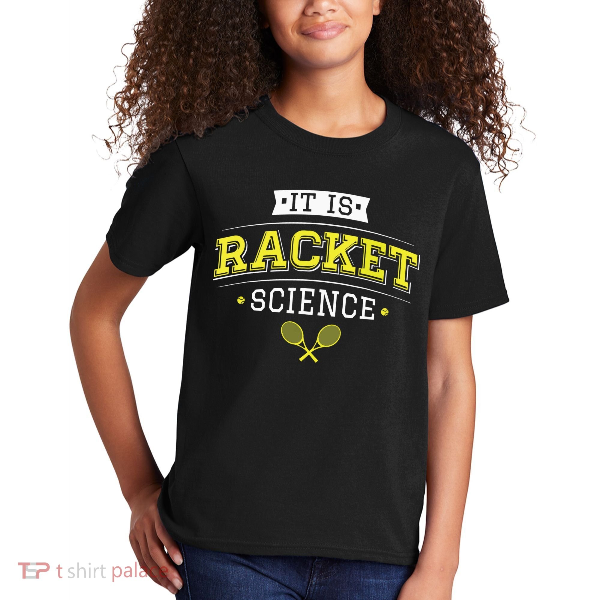 Its Racket Science Funny Tennis Lover Coach Kids T-Shirt