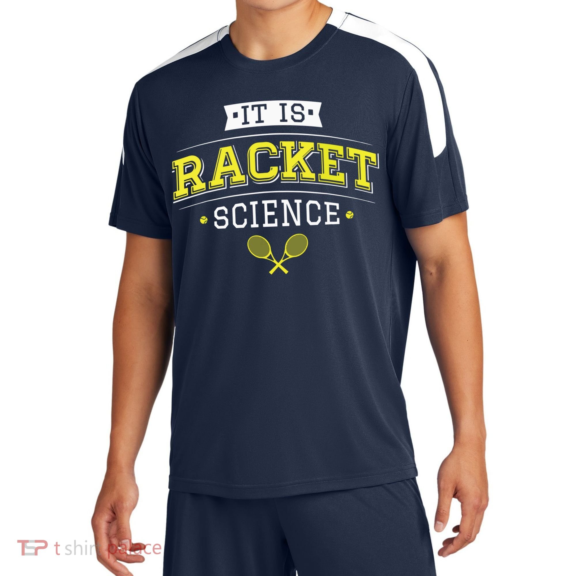 Its Racket Science Funny Tennis Lover Coach Sport-Tek Competitor United Soccer Jersey