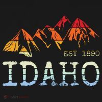 Idaho Retro Sunset Vintage Mountain Home Est 1890 Hiking T-Shirt thumb 7
