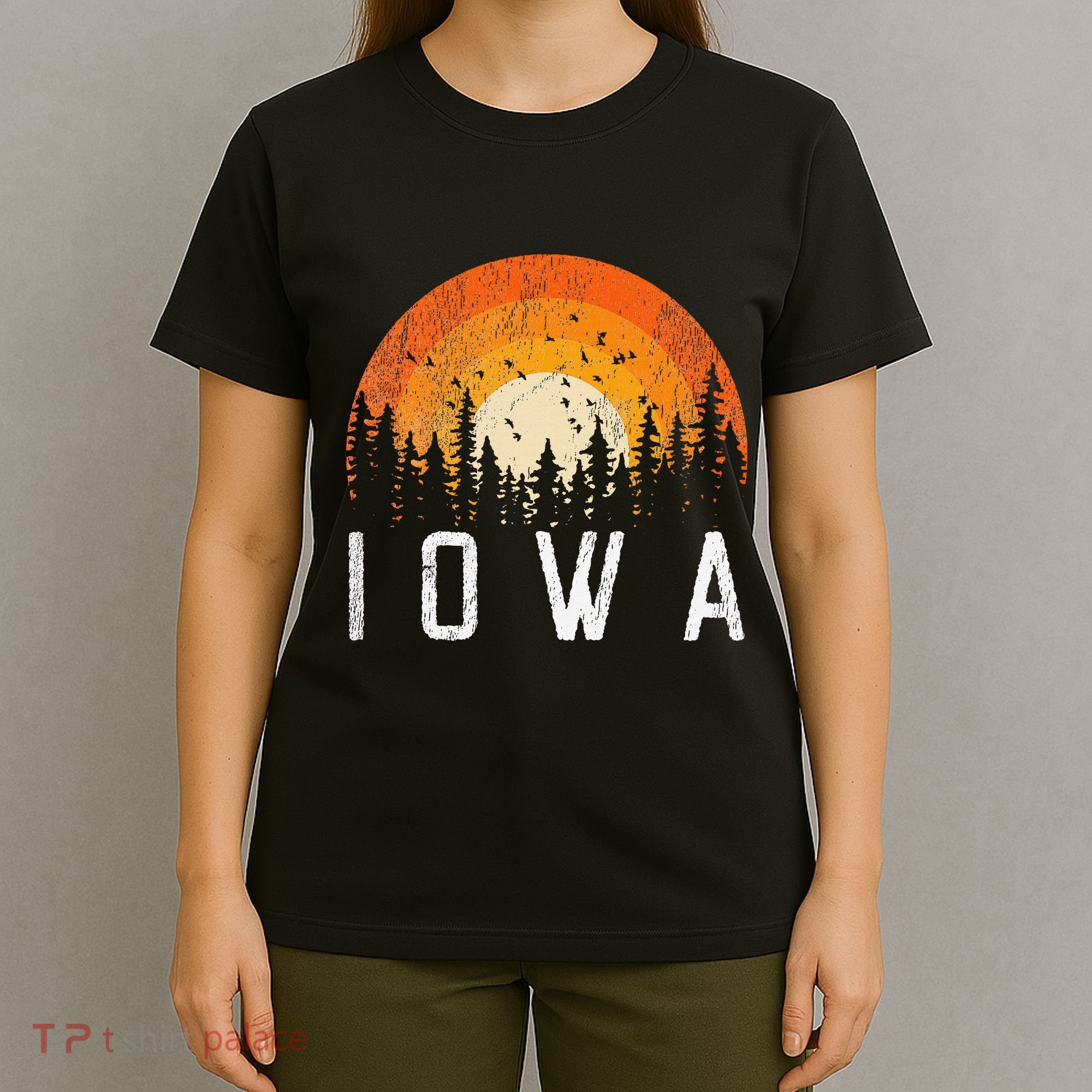 Iowa Retro Style Vintage 70s 80s 90s T-Shirt