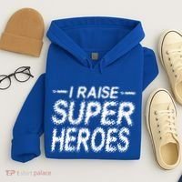 I Raise Super Heroes Proud Super Mom Super Dad Gift Hoodie thumb 4