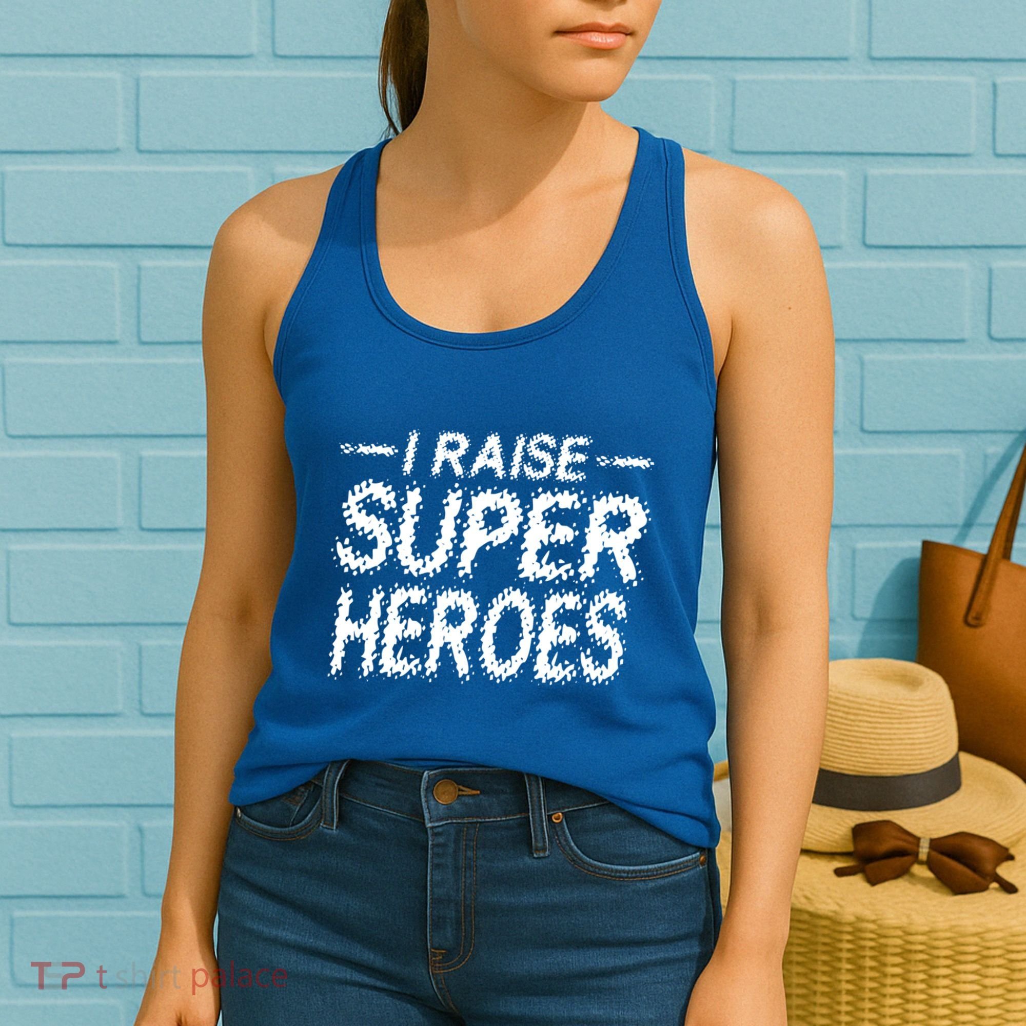 I Raise Super Heroes Proud Super Mom Super Dad Gift Women's Tank Top