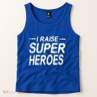 I Raise Super Heroes Proud Super Mom Super Dad Gift Tank Top thumb 2