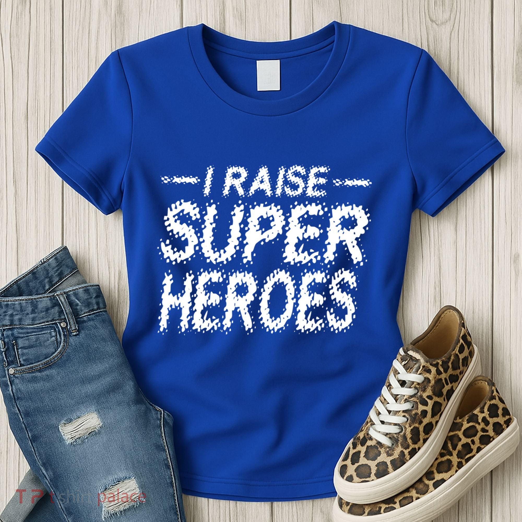 I Raise Super Heroes Proud Super Mom Super Dad Gift Women's T-Shirt