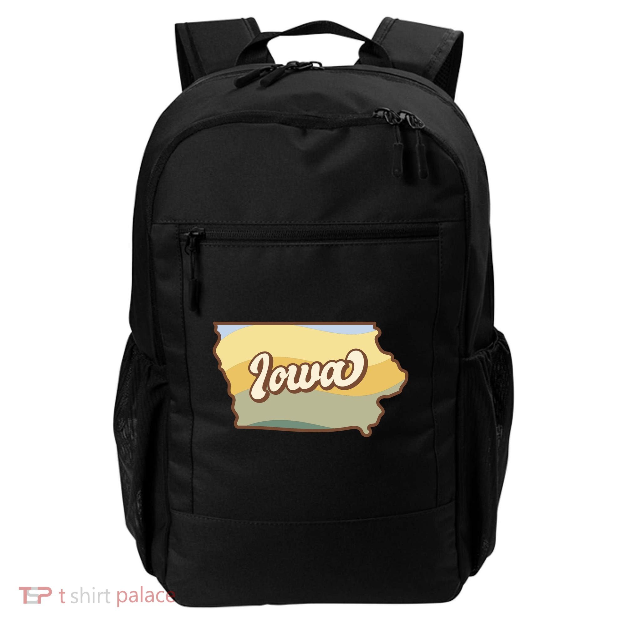 Iowa Retro Sunset Logo Backpack