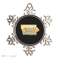 Iowa Retro Sunset Logo Ornament thumb 0