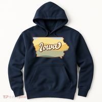 Iowa Retro Sunset Logo Hoodie thumb 0