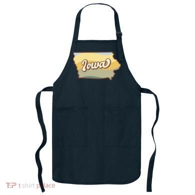 Iowa Retro Sunset Logo Apron