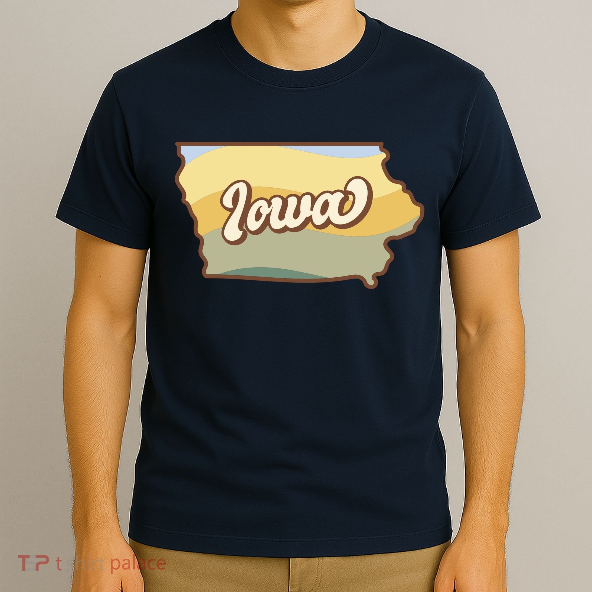 Iowa Retro Sunset Logo T-Shirt