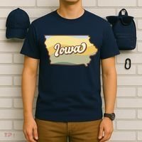 Iowa Retro Sunset Logo T-Shirt thumb 6