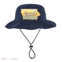 Iowa Retro Sunset Logo Bucket Hat thumb 0