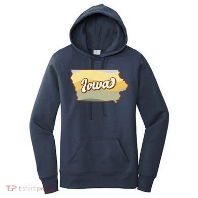 Iowa Retro Sunset Logo Women's Hoodie