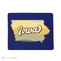 Iowa Retro Sunset Logo Mousepad thumb 0