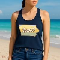 Iowa Retro Sunset Logo Women's Tank Top thumb 2