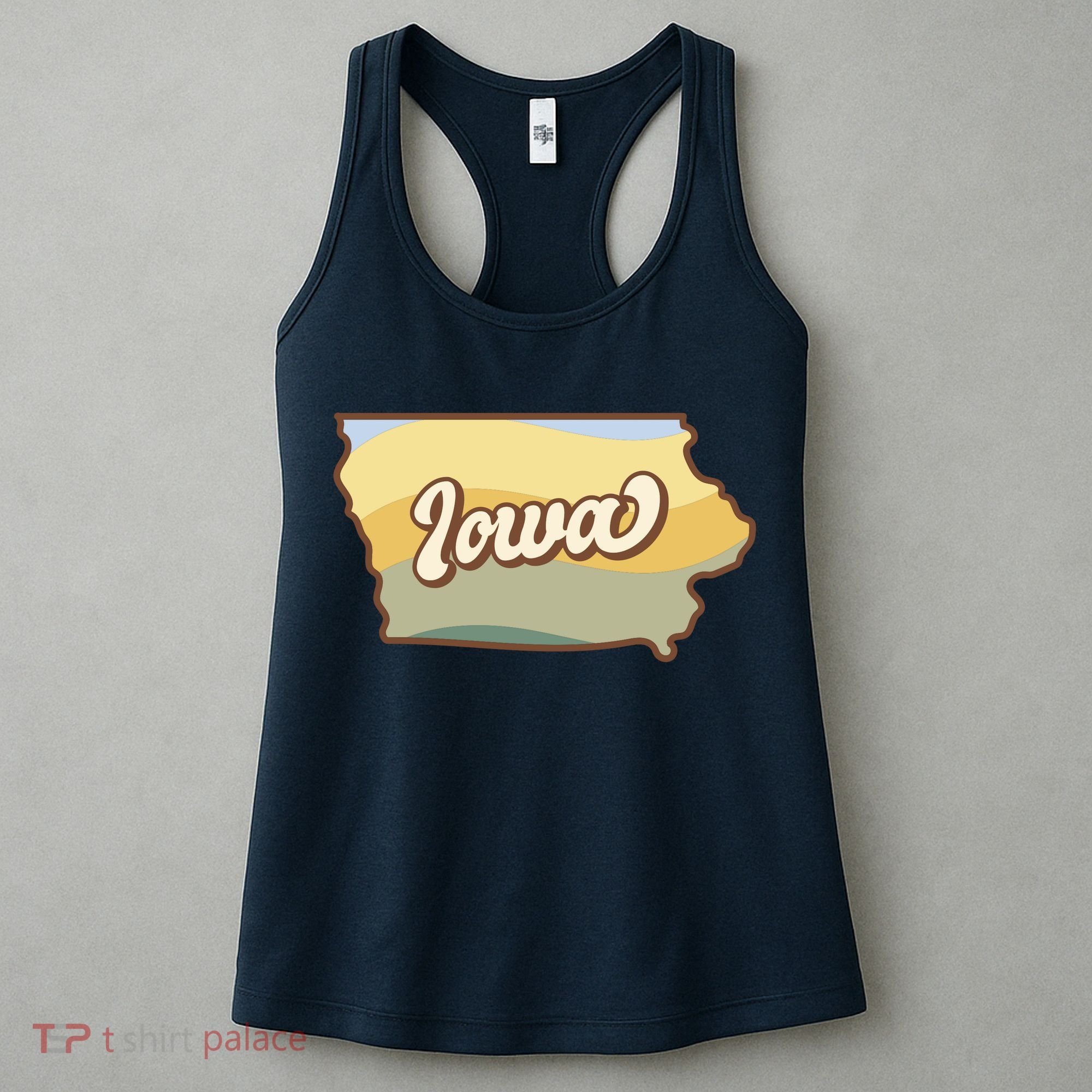Iowa Retro Sunset Logo Women's Tank Top