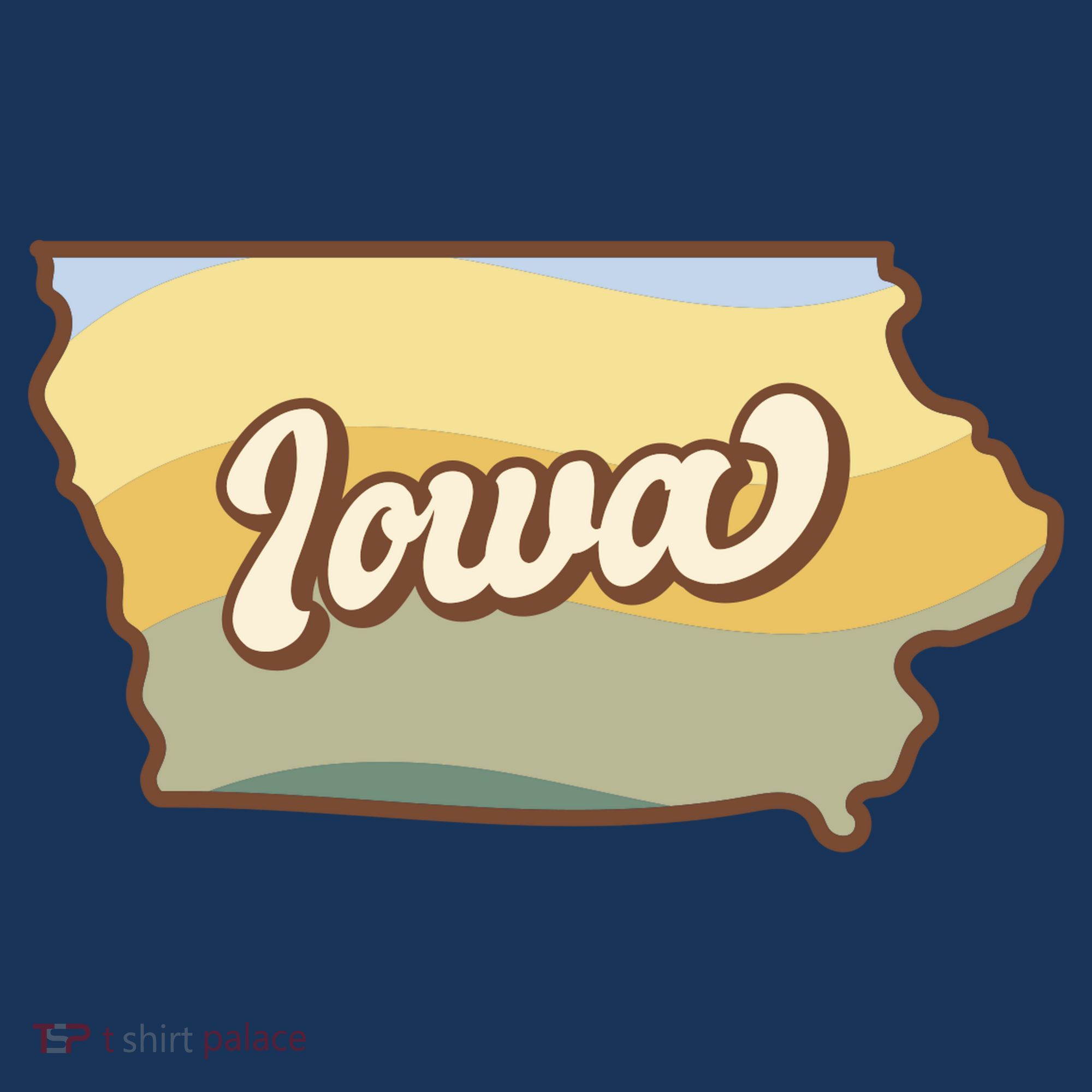 Iowa Retro Sunset Logo Baby Bodysuit