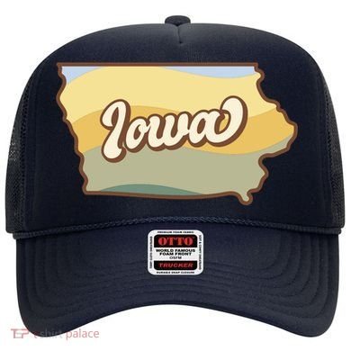 Iowa Retro Sunset Logo Hat