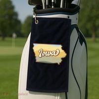 Iowa Retro Sunset Logo Golf Towel thumb 2