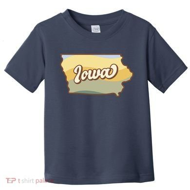 Iowa Retro Sunset Logo Toddler T-Shirt