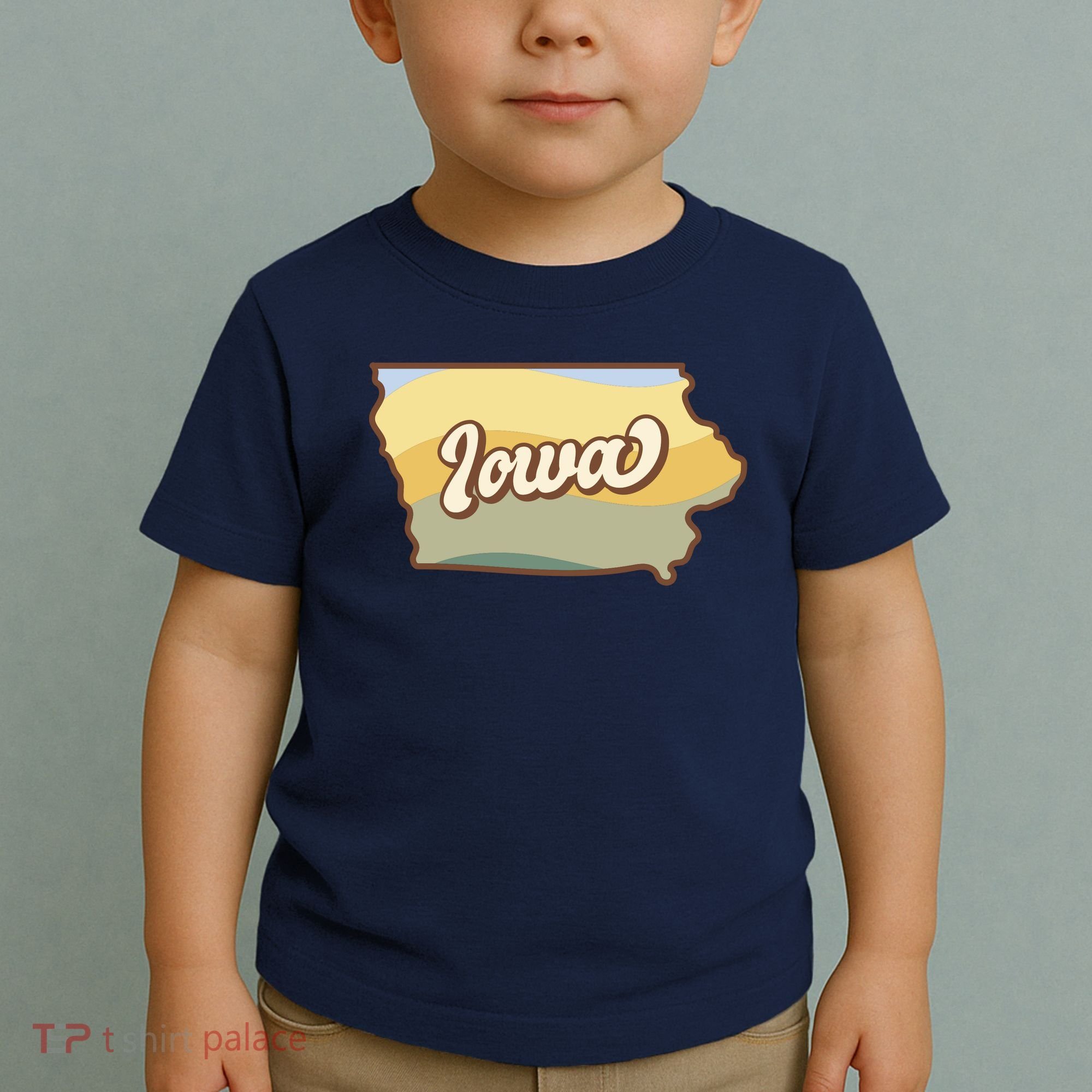 Iowa Retro Sunset Logo Toddler T-Shirt