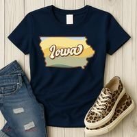 Iowa Retro Sunset Logo Women's T-Shirt thumb 3