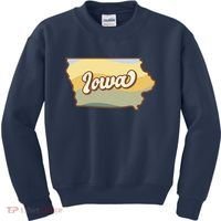 Iowa Retro Sunset Logo Kids Sweatshirt thumb 0
