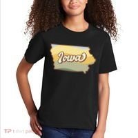 Iowa Retro Sunset Logo Kids T-Shirt thumb 2