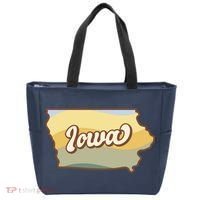 Iowa Retro Sunset Logo Tote Bag thumb 0