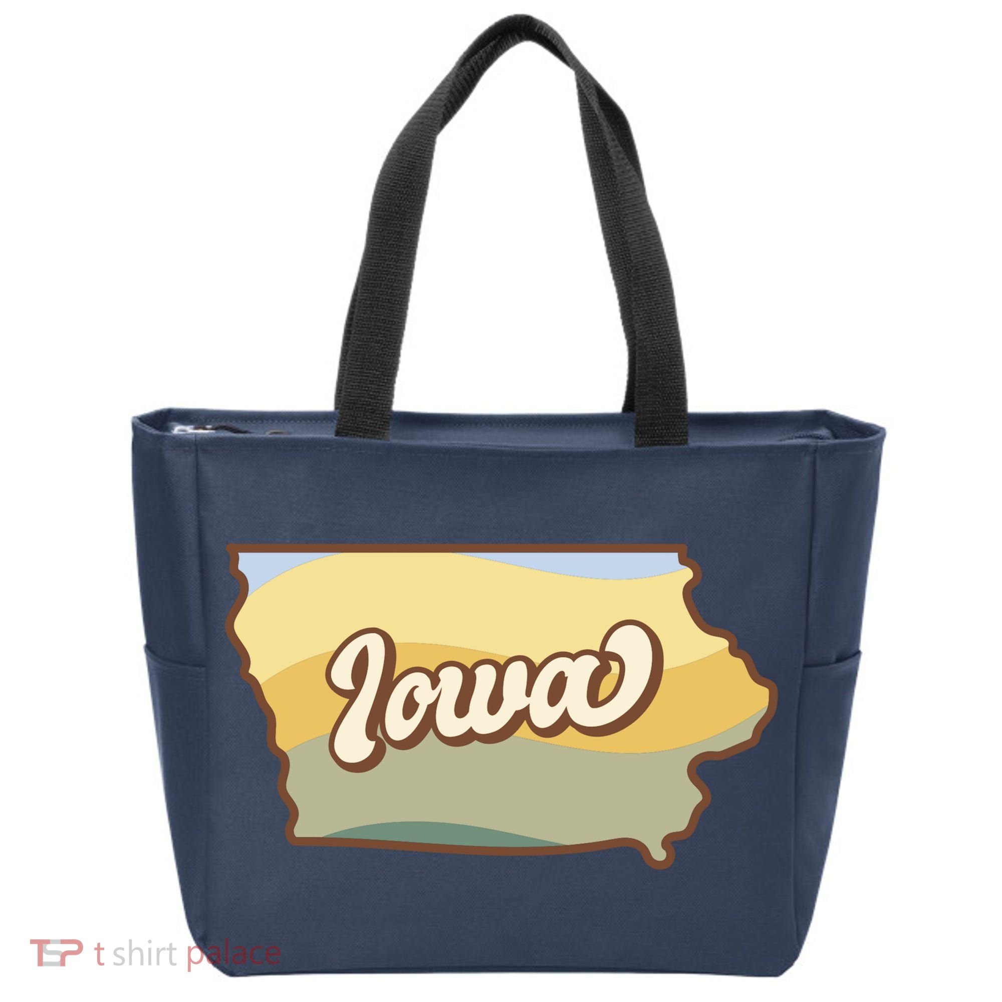 Iowa Retro Sunset Logo Tote Bag