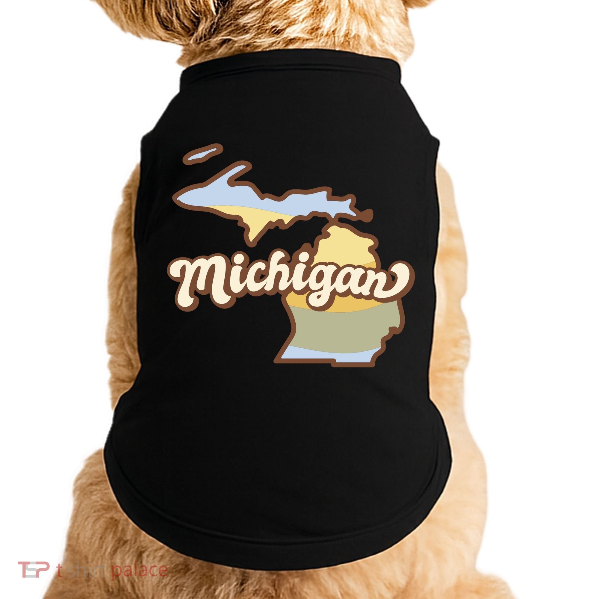 Iowa Retro Sunset Logo Doggie Tank