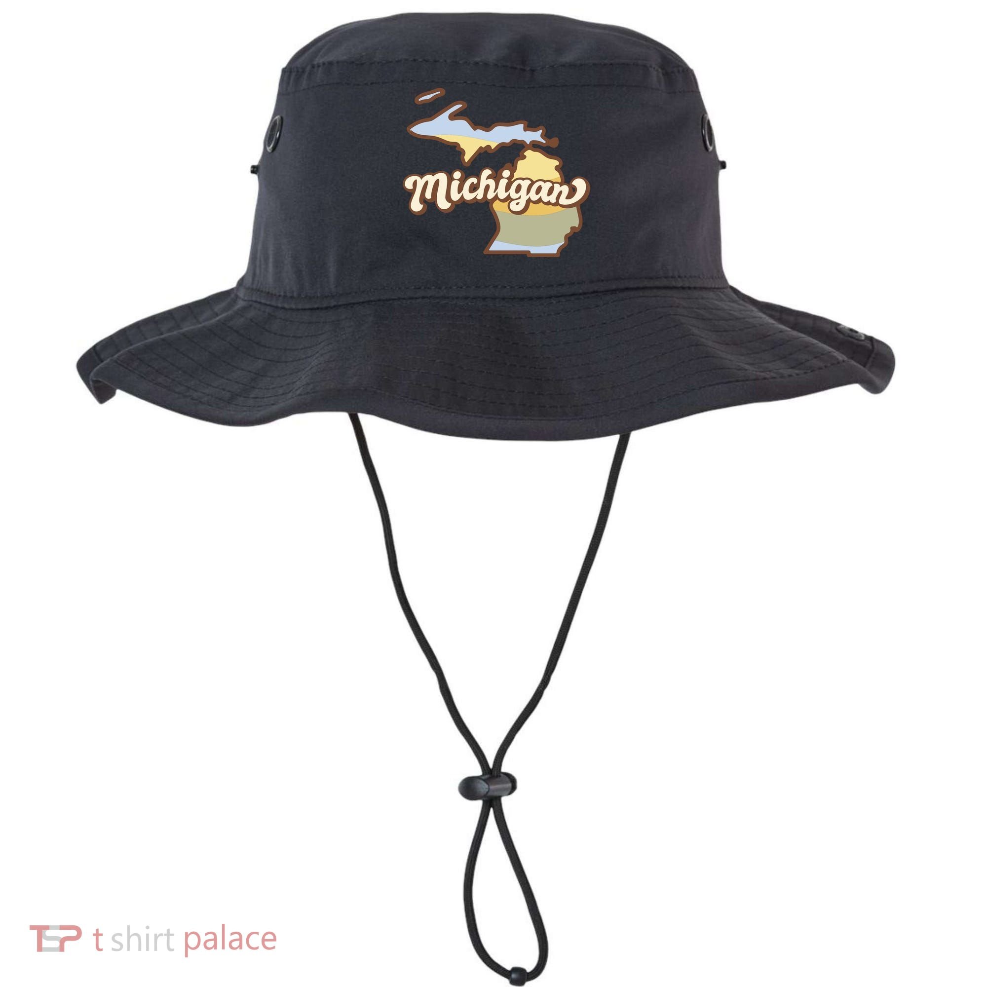 Iowa Retro Sunset Logo Bucket Hat