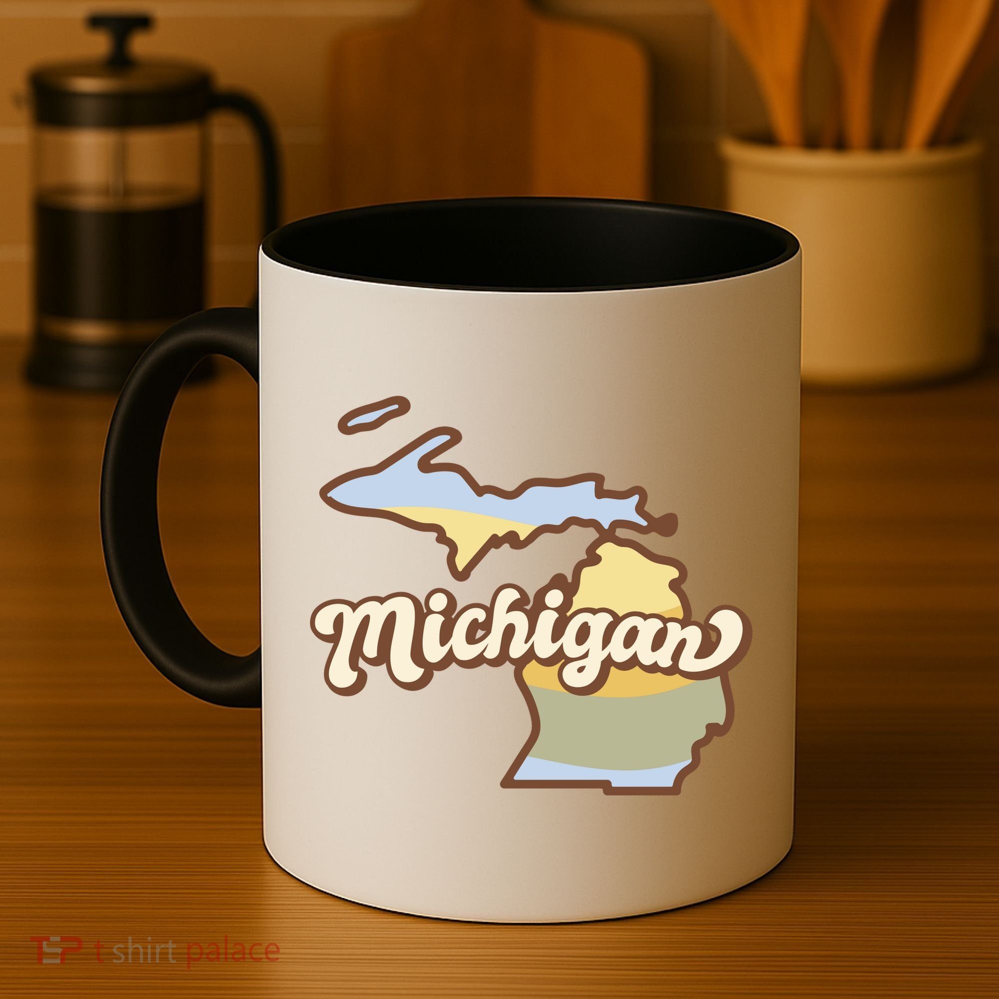 Iowa Retro Sunset Logo Coffee Mug