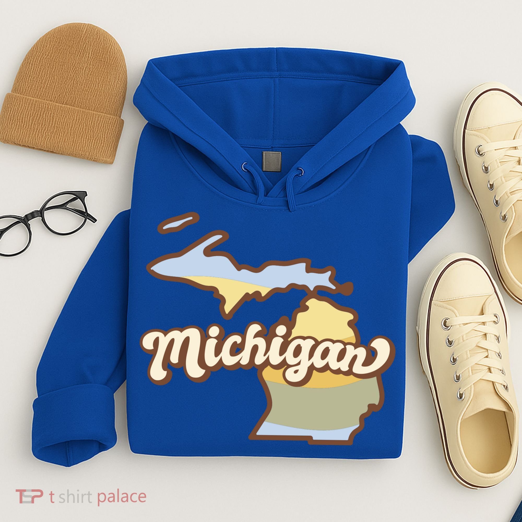 Iowa Retro Sunset Logo Hoodie