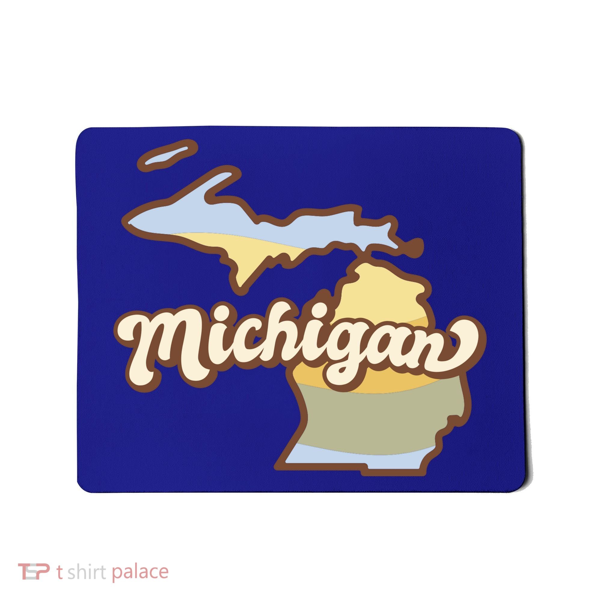 Iowa Retro Sunset Logo Mousepad