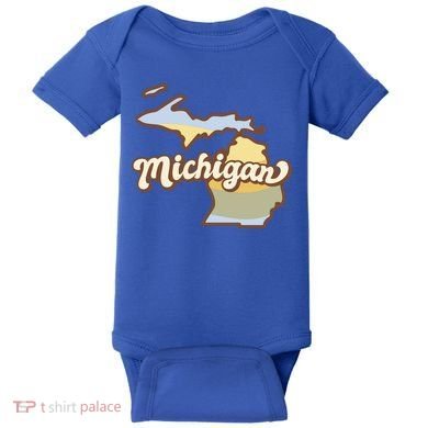 Iowa Retro Sunset Logo Baby Bodysuit