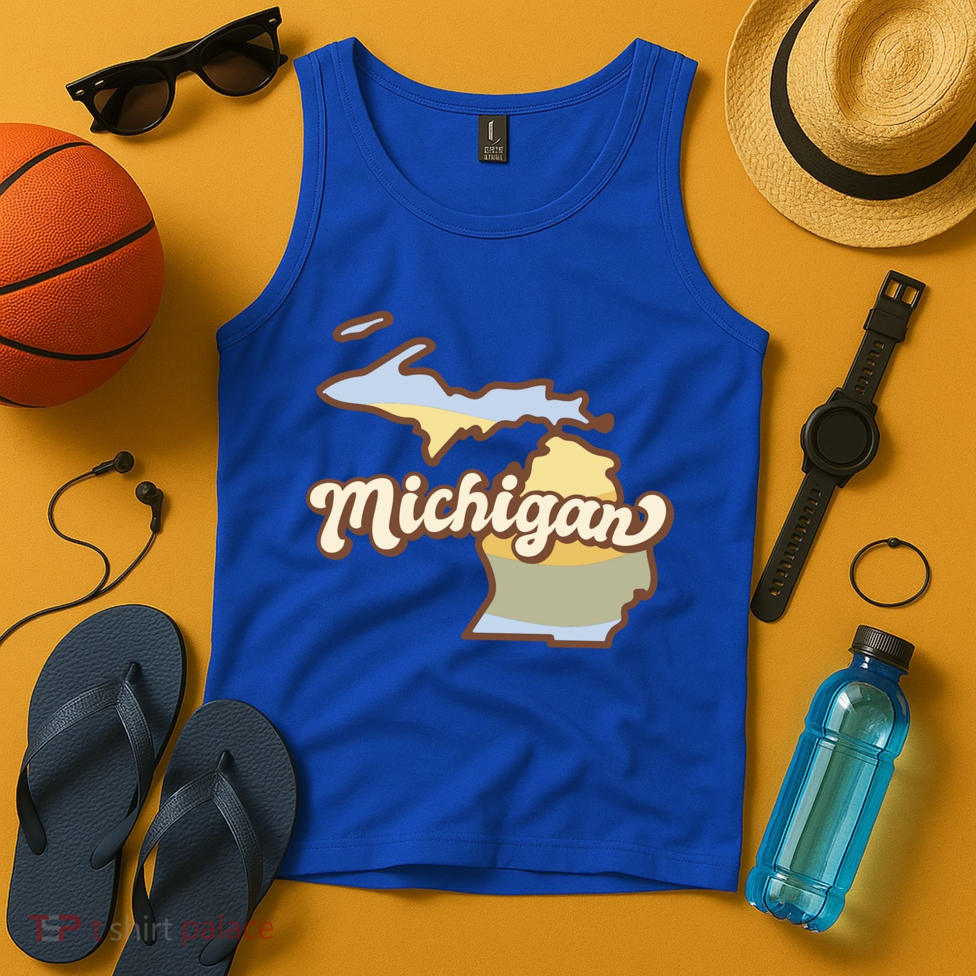 Iowa Retro Sunset Logo Tank Top