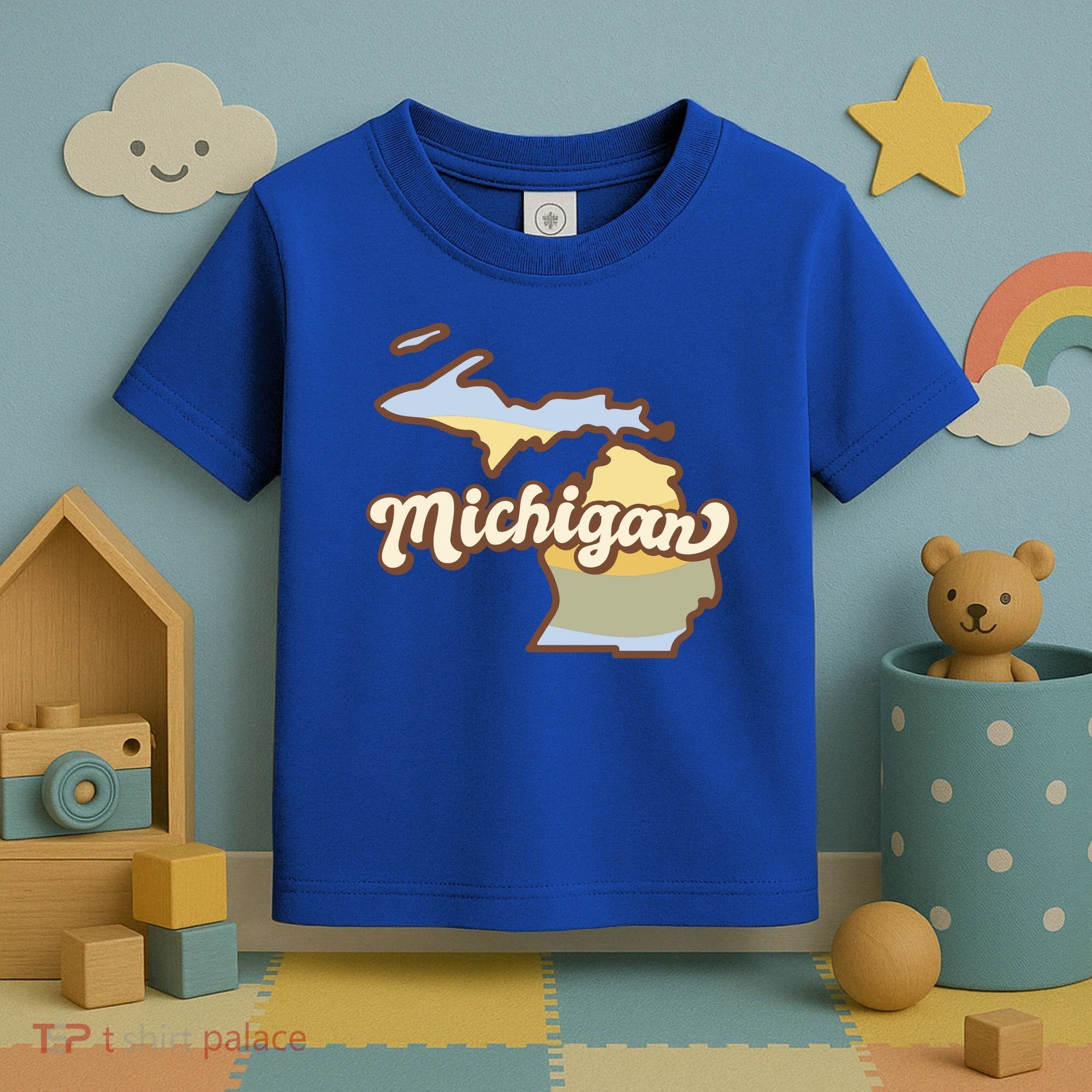 Iowa Retro Sunset Logo Toddler T-Shirt