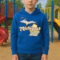 Iowa Retro Sunset Logo Kids Hoodie thumb 2