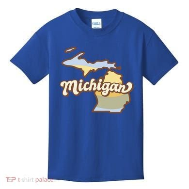 Iowa Retro Sunset Logo Kids T-Shirt