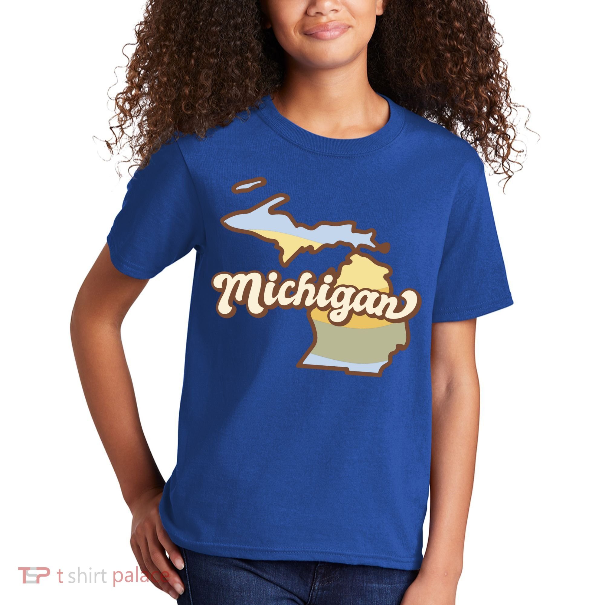 Iowa Retro Sunset Logo Kids T-Shirt
