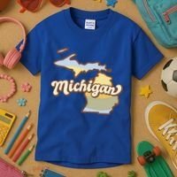Iowa Retro Sunset Logo Kids T-Shirt thumb 3