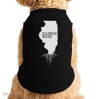Illinois Roots  State Map Gift Illinois Doggie Tank thumb 0
