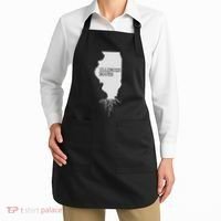 Illinois Roots  State Map Gift Illinois Apron thumb 2