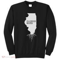 Illinois Roots  State Map Gift Illinois Sweatshirt thumb 0