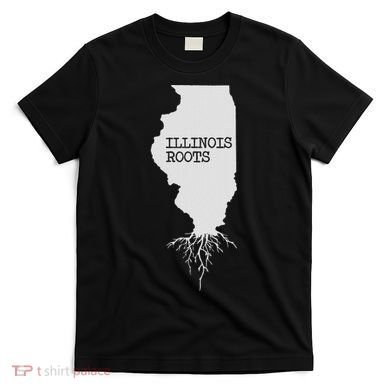 Illinois Roots  State Map Gift Illinois T-Shirt