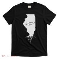 Illinois Roots  State Map Gift Illinois T-Shirt thumb 0