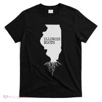 Illinois Roots  State Map Gift Illinois T-Shirt thumb 0